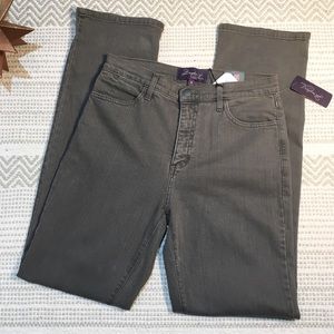 NYDJ Not Your Daughters Charcoal Strt Leg Jean